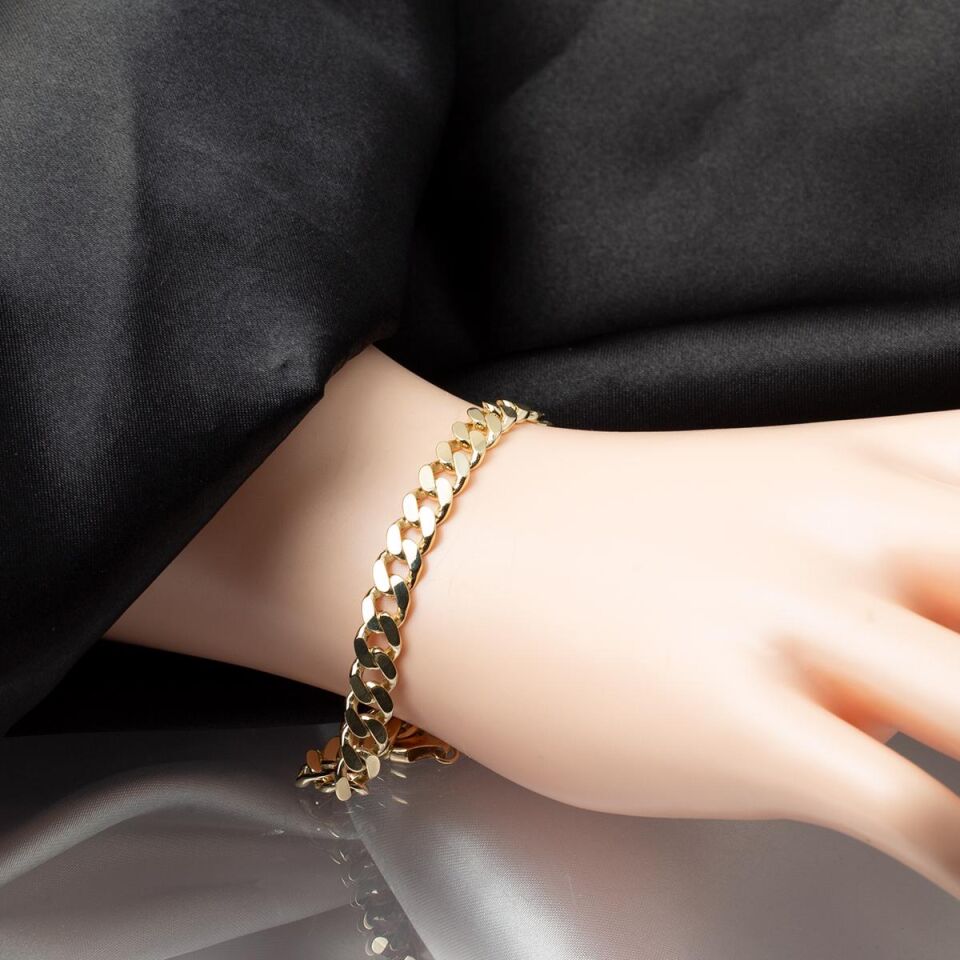 Klasik Zincir 14 Ayar Altın Bileklik