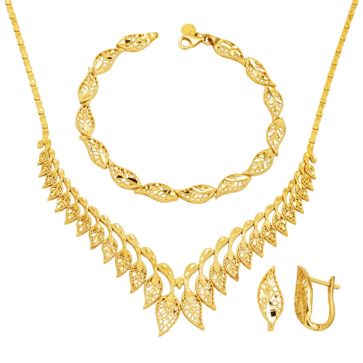 Lale 14 Ayar Altın Düğün Seti