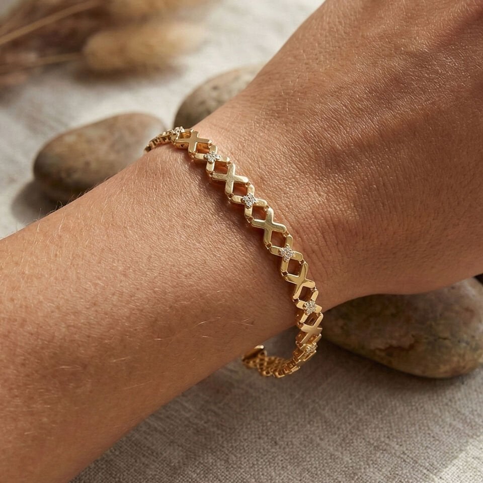 Sonsuz Bağ 14 Ayar Altın Bileklik