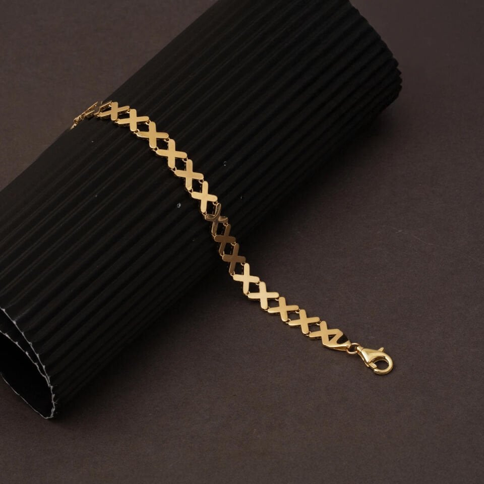 14 Ayar Sonsuz Bağ Zinciri Altın Bileklik