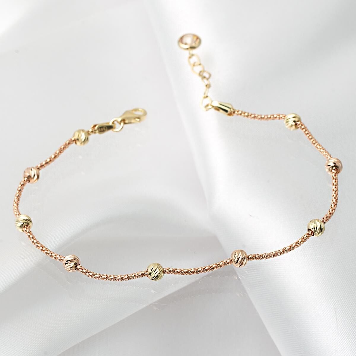 Toplu Dorika Rose Altın Bileklik