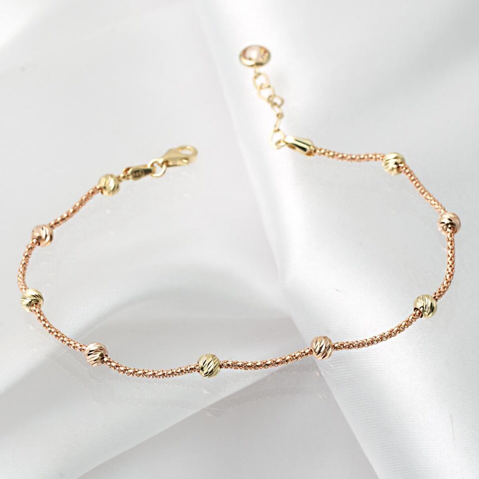 Toplu Dorika Rose Altın Bileklik