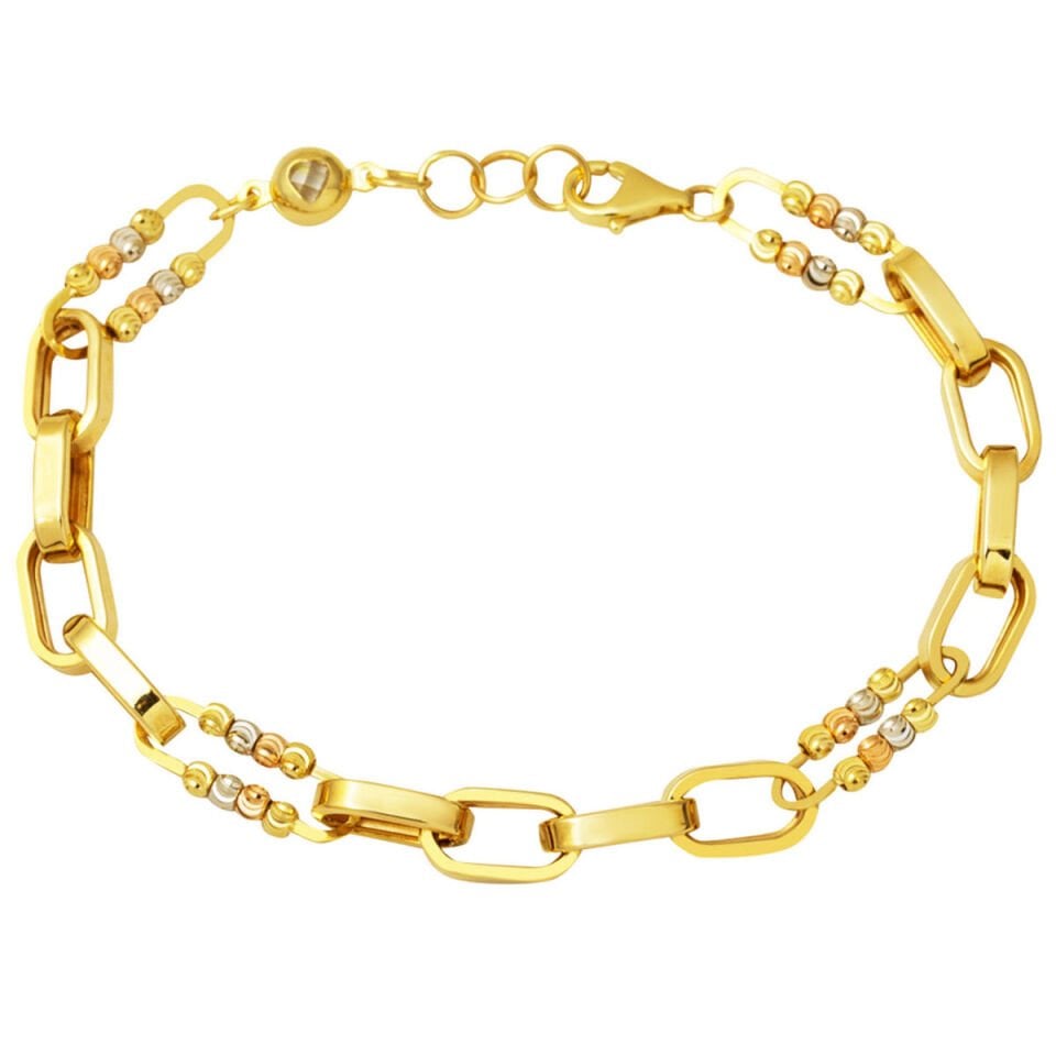 Ataç Zincirli İtalyan Toplu 14 Ayar Altın Künye