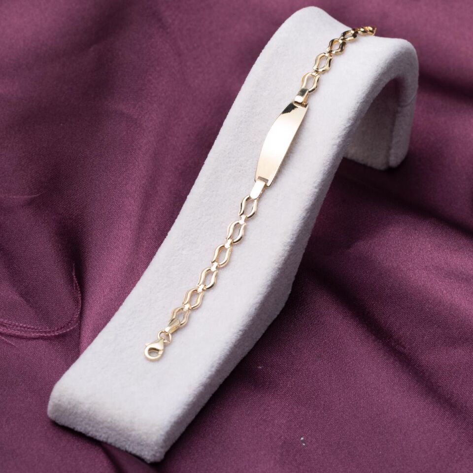 İsimlik 14 Ayar Altın Çocuk Künyesi