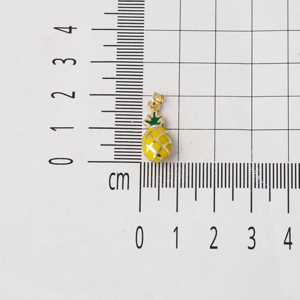 14 Ayar Altın Ananas Kolye