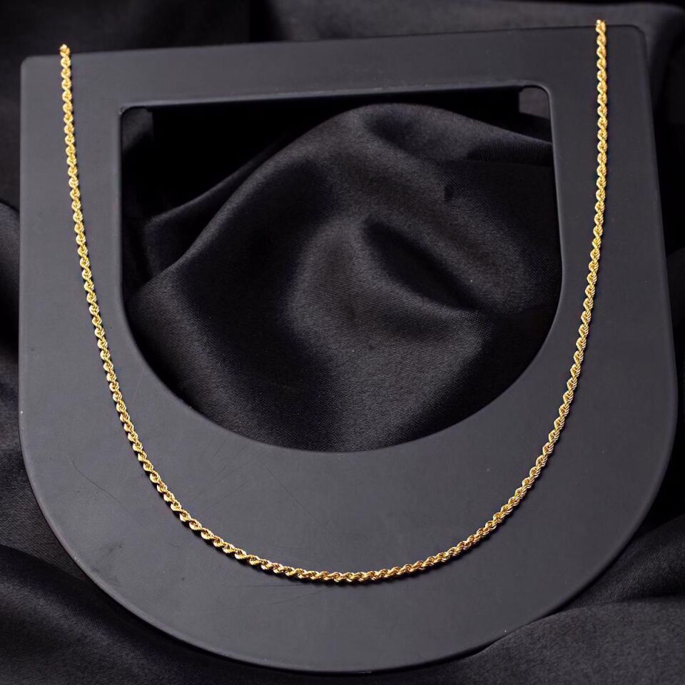 60 cm. Burma 14 Ayar Altın Zincir