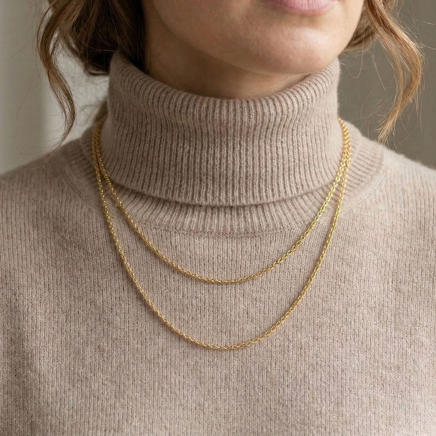 14 Ayar Altın 1 Metre Halat Zincir