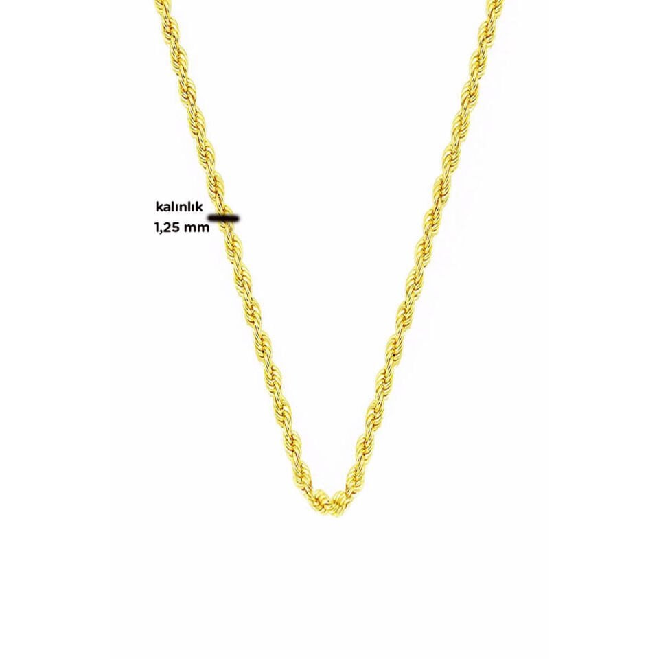 14 Ayar Altın 1 Metre Halat Zincir