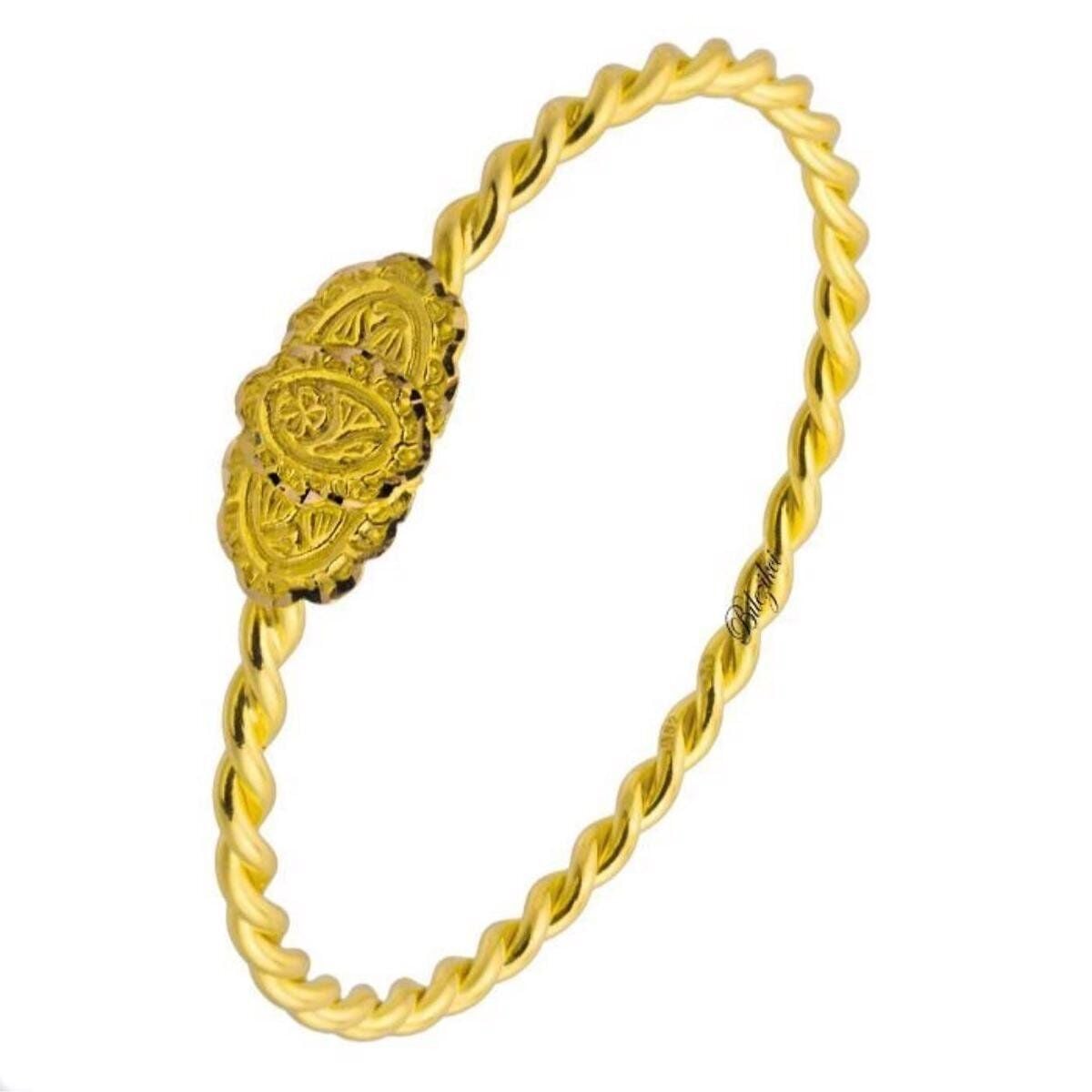 Tokalı Erzurum Burma 22 Ayar Altın Bilezik