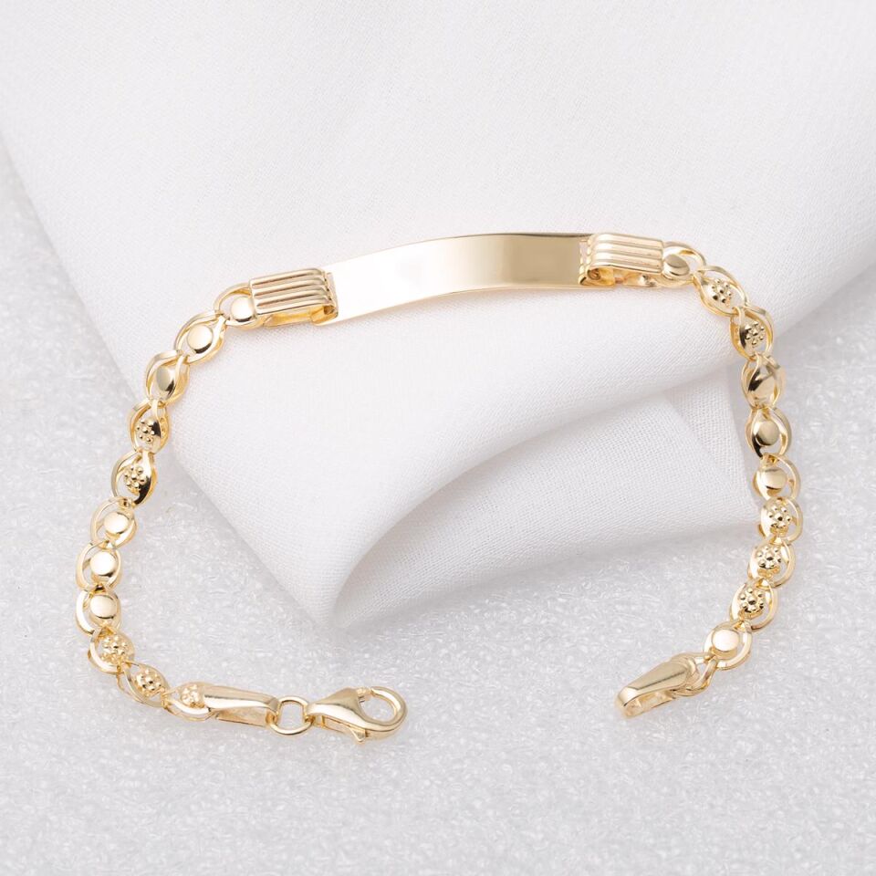 İsimlik 14 Ayar Altın Çocuk Künyesi