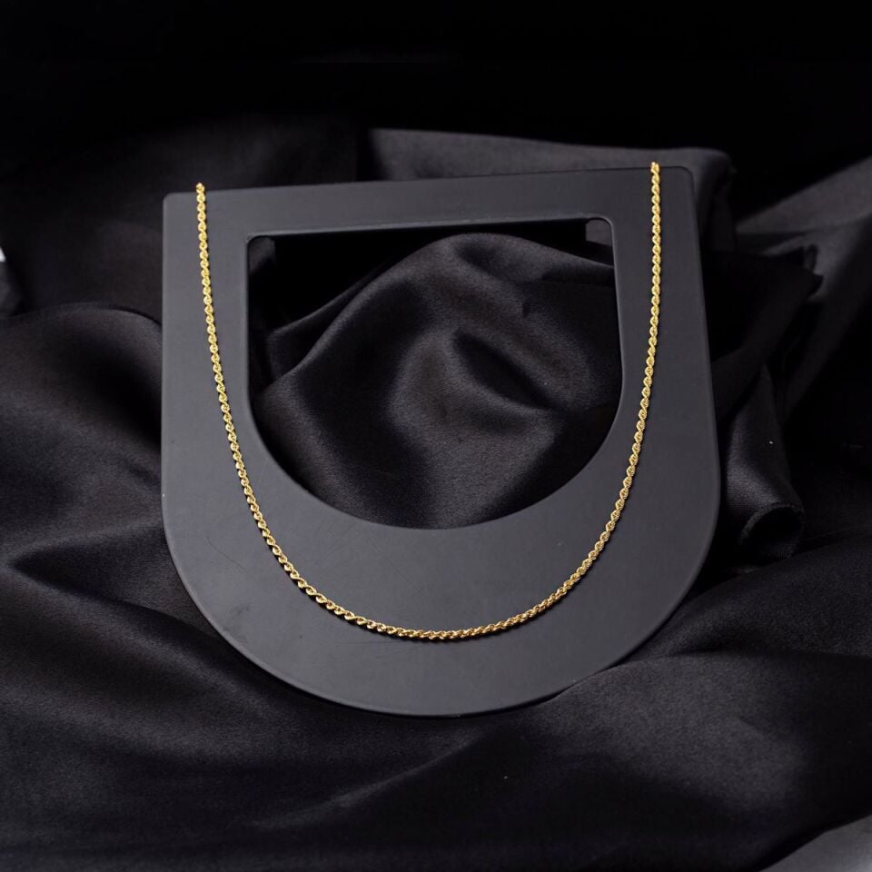 14 Ayar Altın 1,2 Metre Halat Zincir