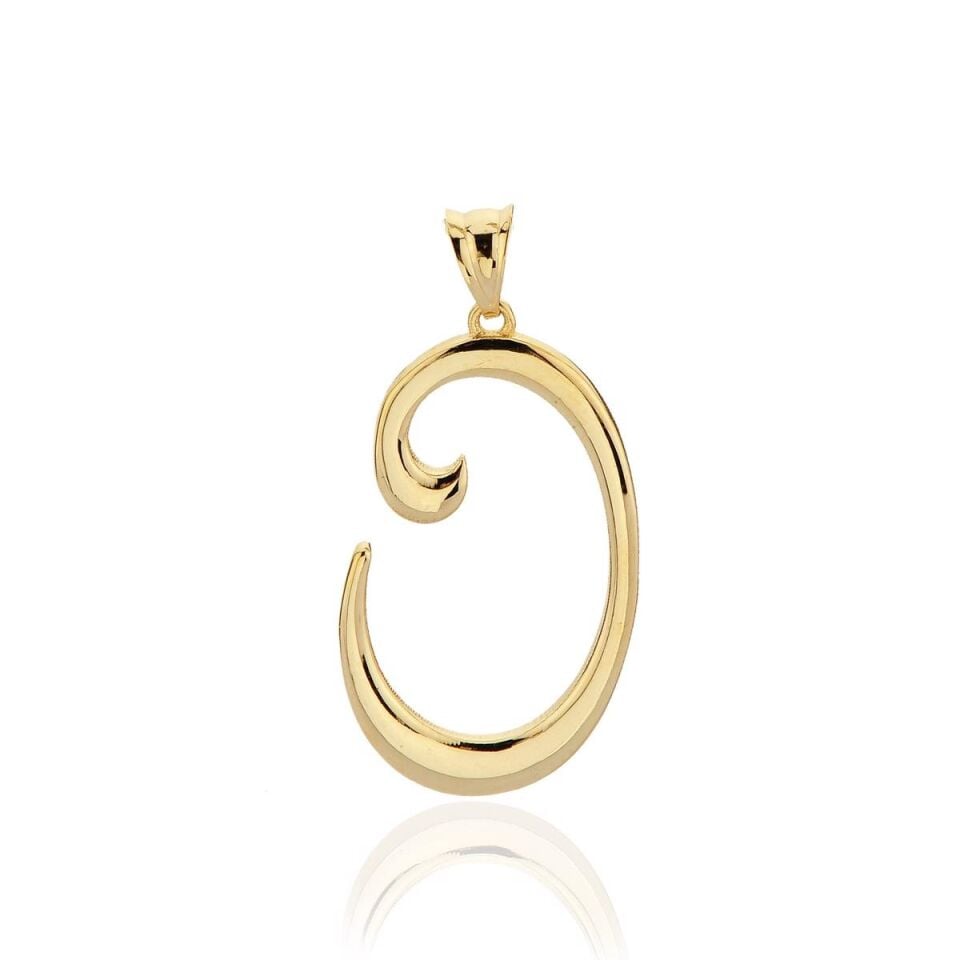 O Harfi Altın Kolye Ucu