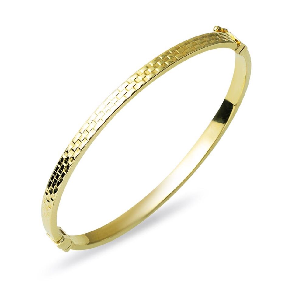 Versage 14 Ayar Kelepçe Altın Bilezik