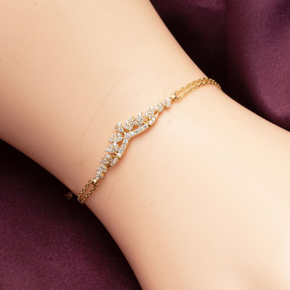 14 Ayar Damla Tasarım Altın Üçlü Söz Seti