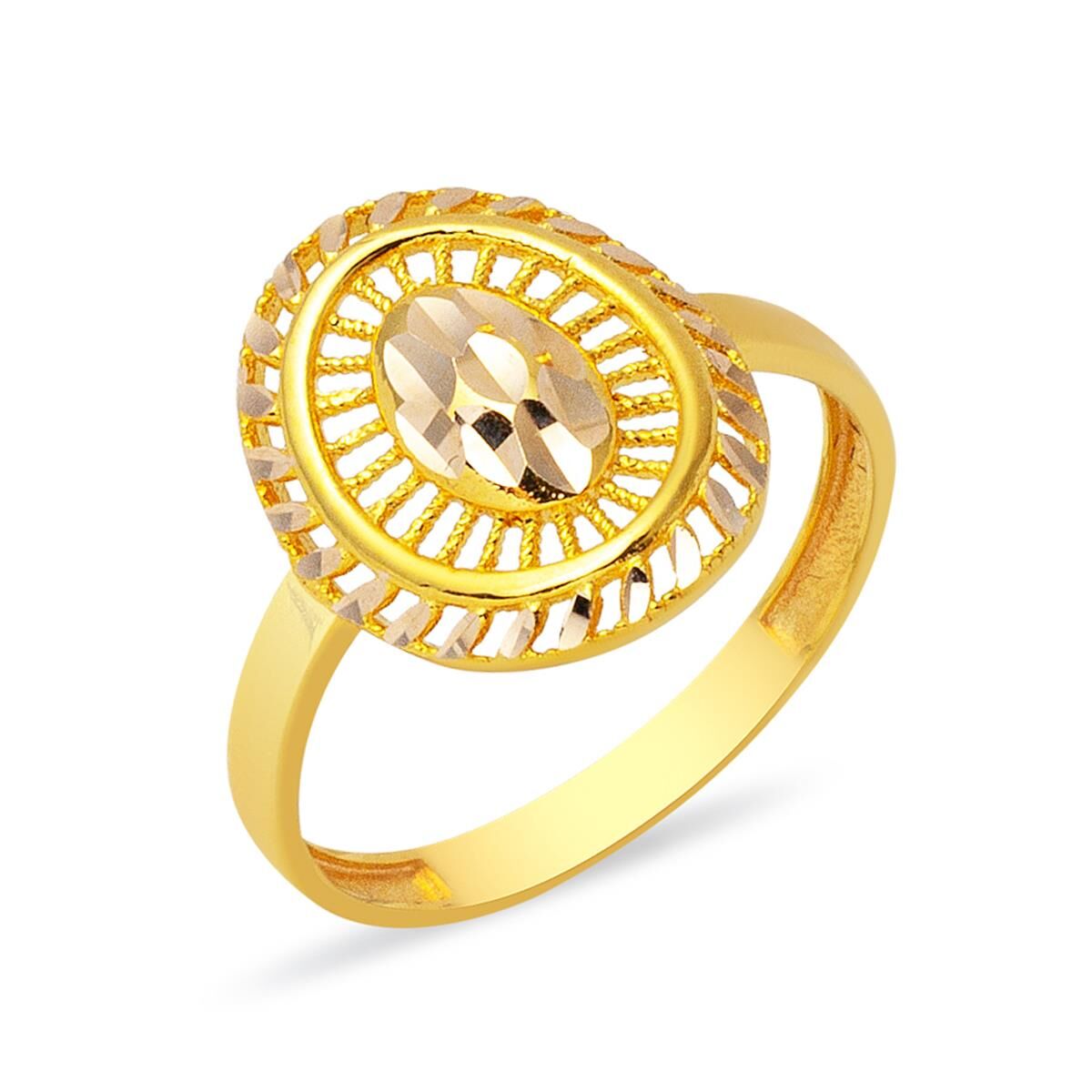 Mühür 14 Ayar Taşsız Altın Yüzük