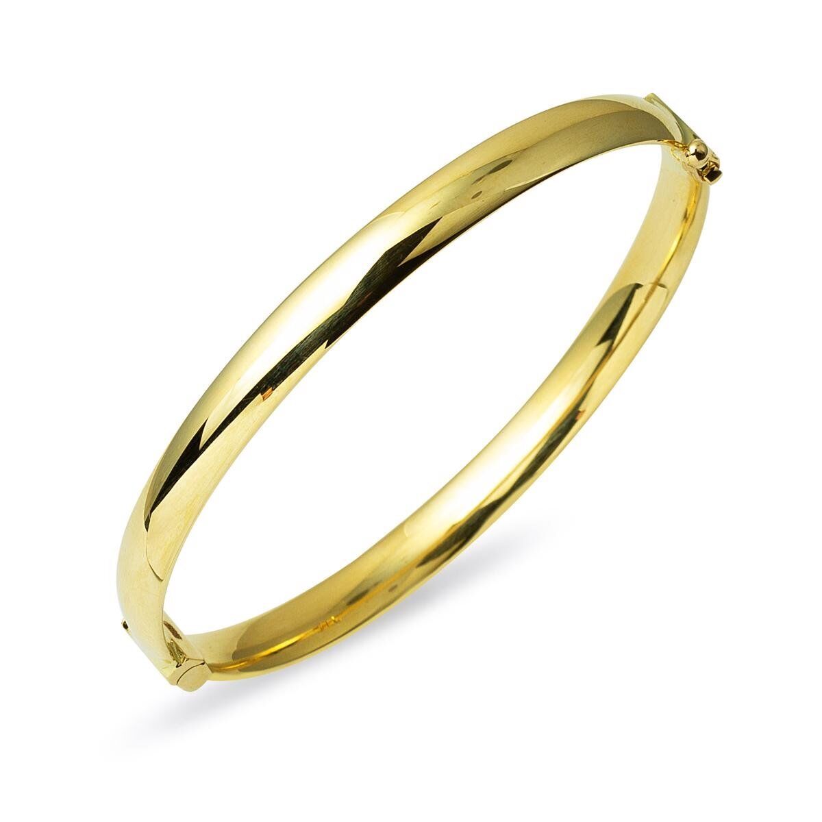 Desensiz 14 Ayar Altın Kelepçe Bilezik