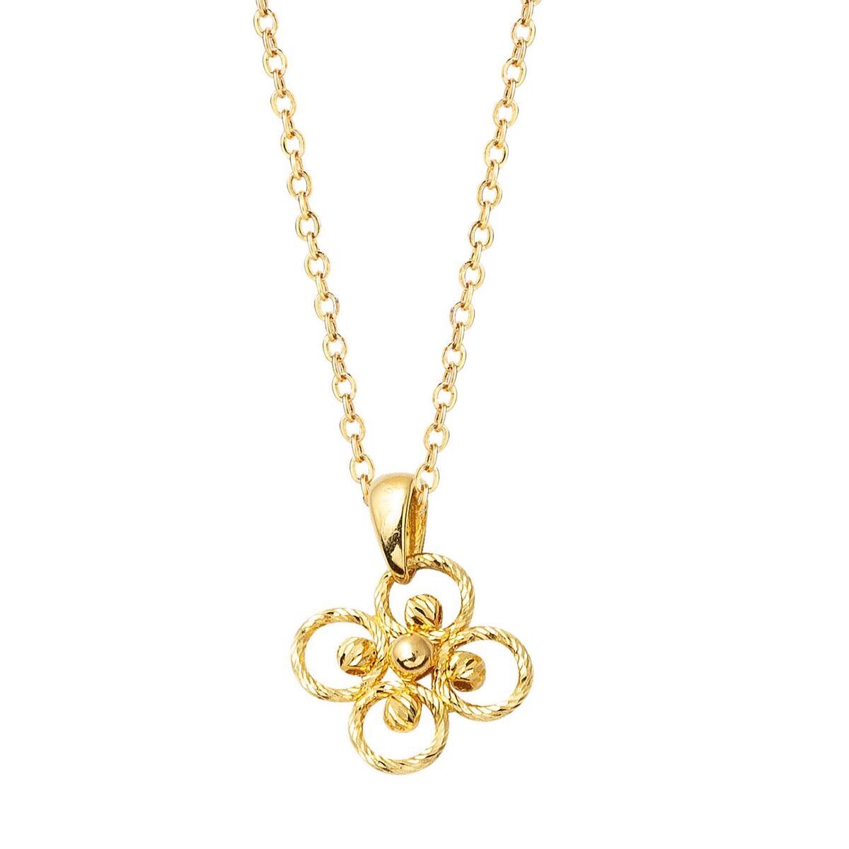 Gelincik Dorika Toplu Altın Kolye