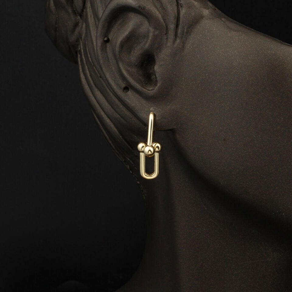 Kalın Tiffany Zincirli 14 Ayar Altın Takı Seti