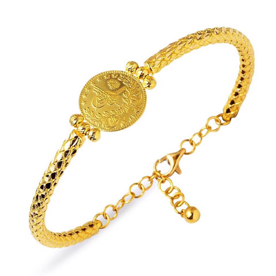 Çeyrek Reşatlı 22 Ayar Hareketli Altın Bilezik