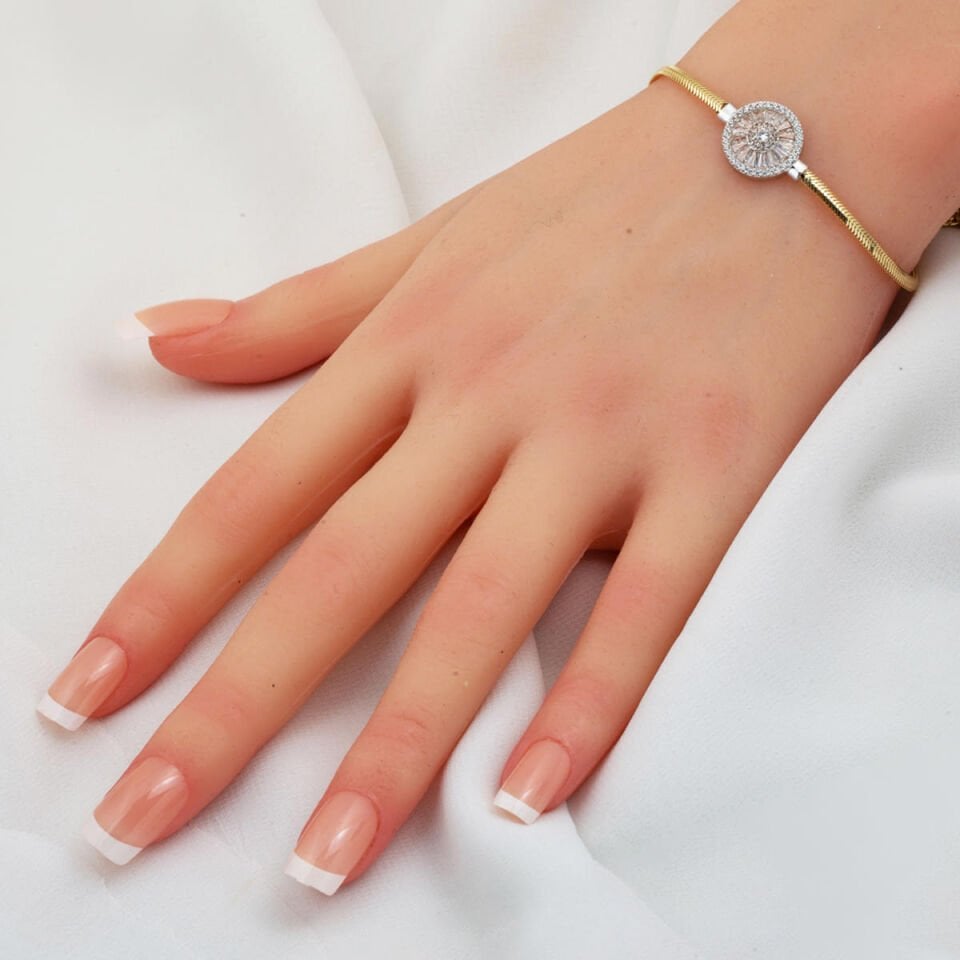 Balıksırtı Zincirli Baget Altın Set 14 Ayar