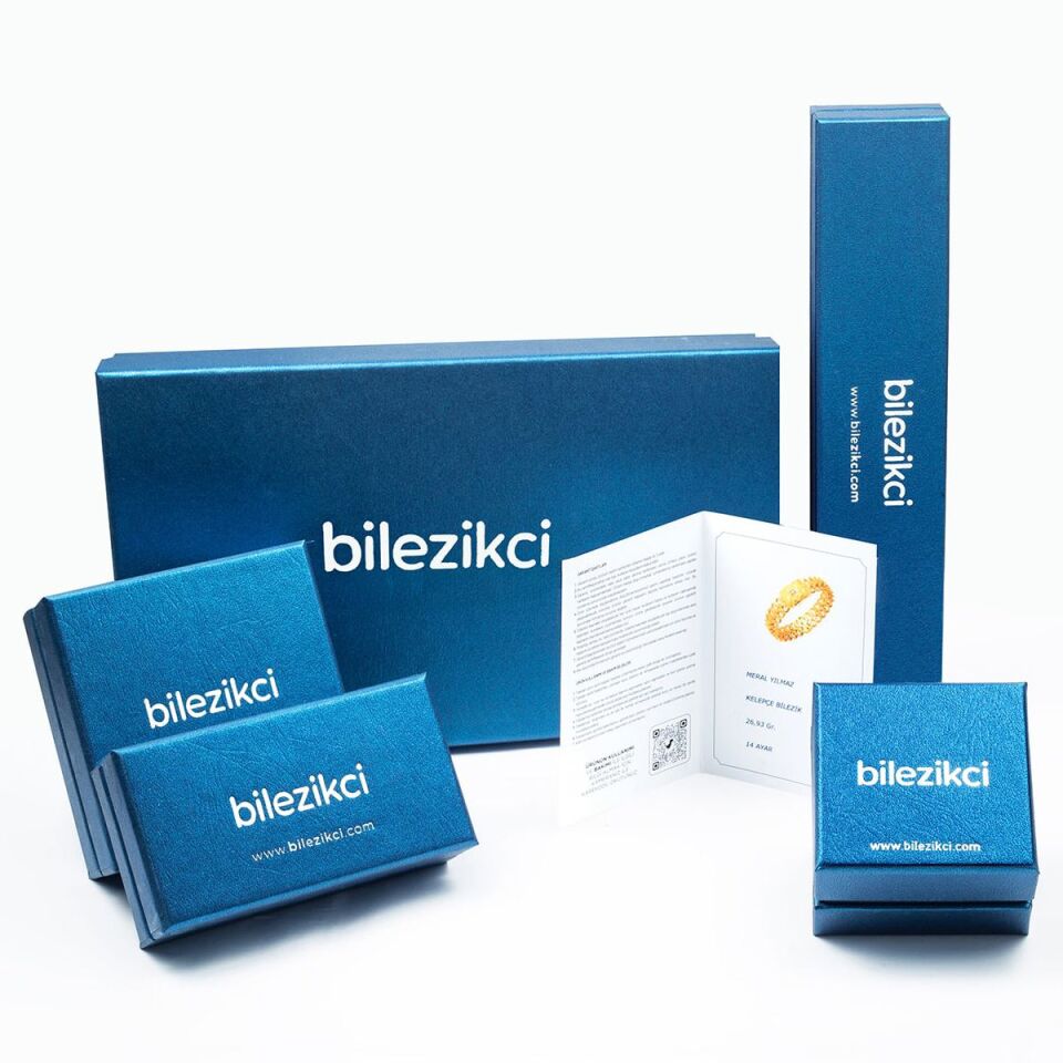 Hasır Burmalı Altın Kelepçe Bilezik