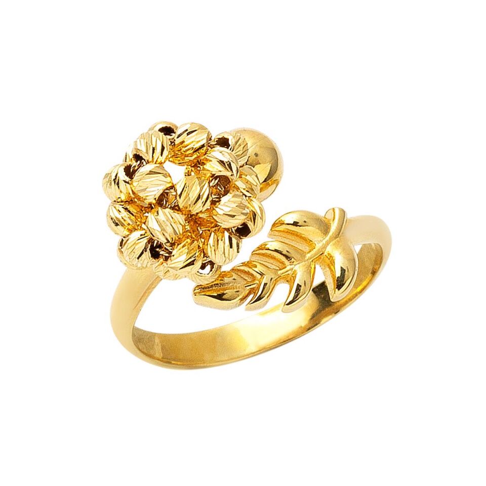 Dorika Toplu Buket Altın Yüzük