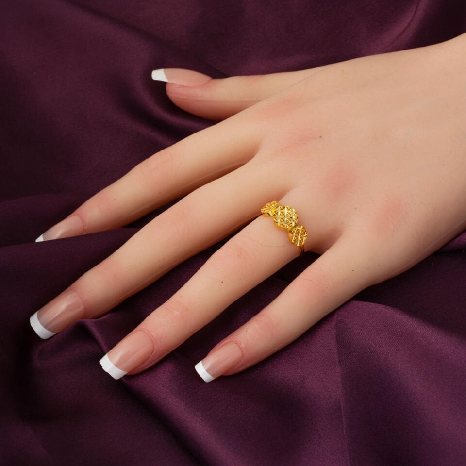 Damla Hasır Tasarım 22 Ayar Altın Takı Seti