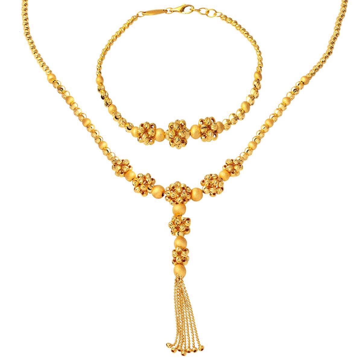 Gerdanlık & Bileklik 22 Ayar Altın Set