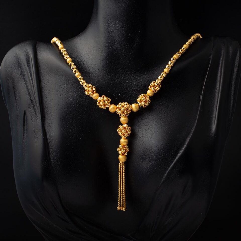 Gerdanlık & Bileklik 22 Ayar Altın Set