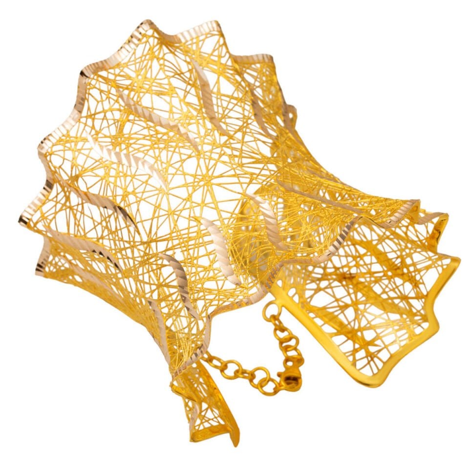 Midyat Telkari Altın Kelepçe Bilezik