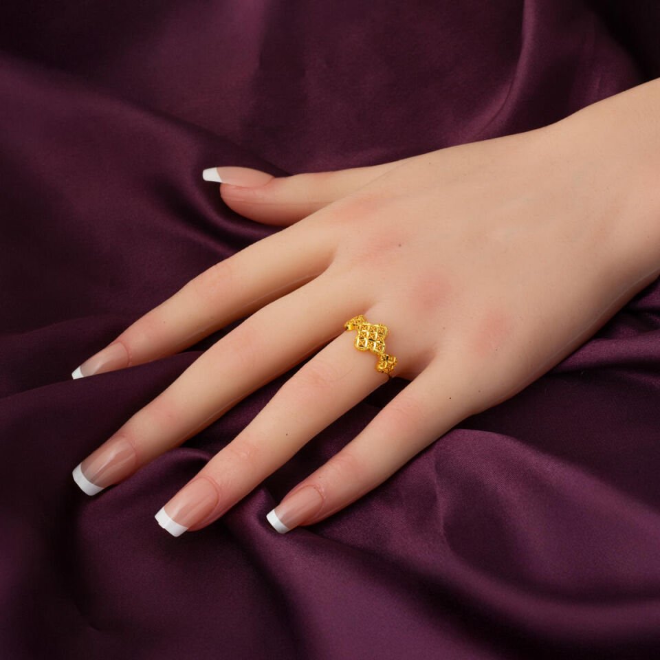 Papatya Sarmaşık 22 Ayar Altın Takı Seti