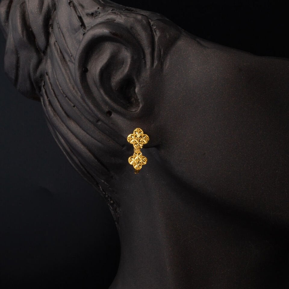 Papatya Sarmaşık 22 Ayar Altın Takı Seti