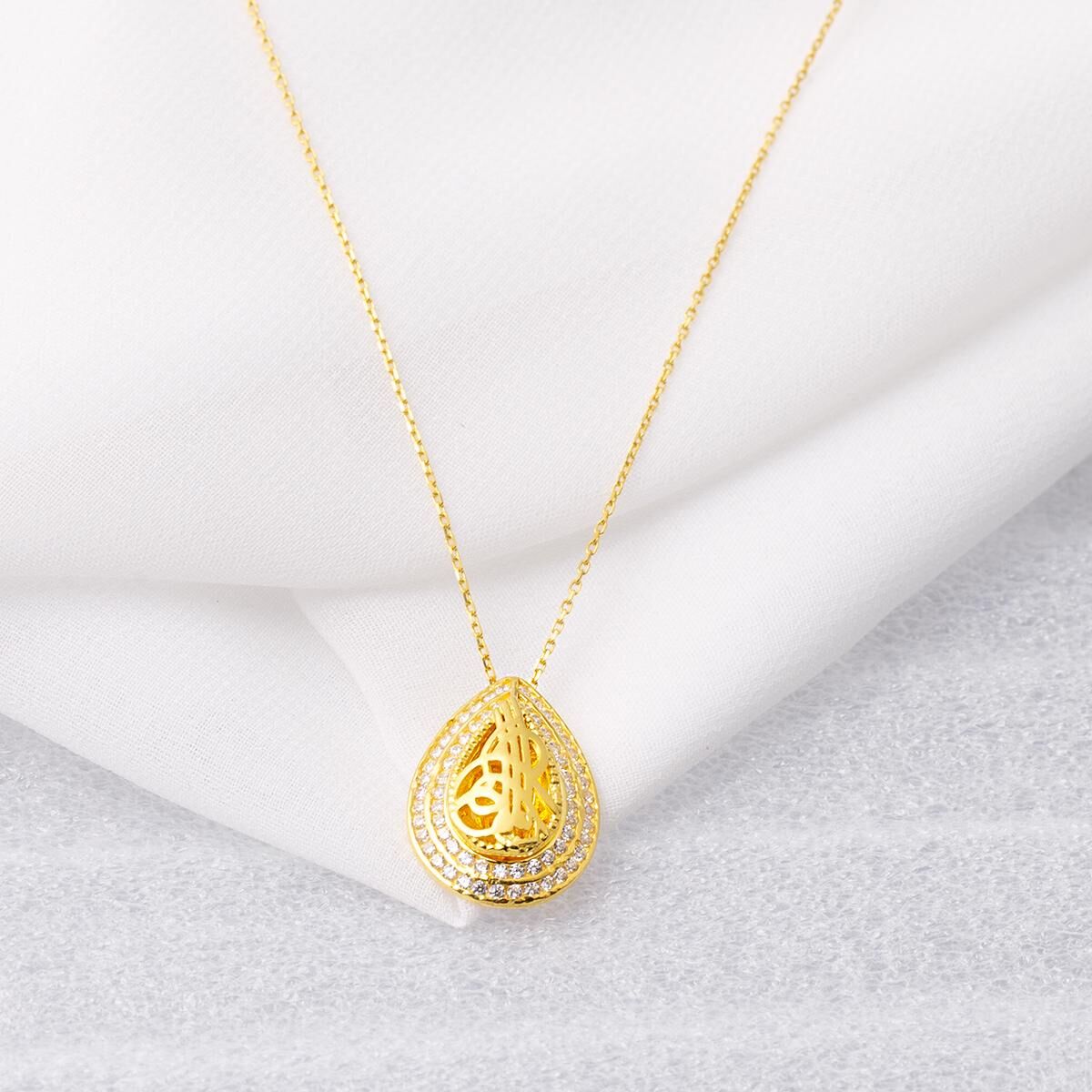 Damla Tuğra Altın Kolye