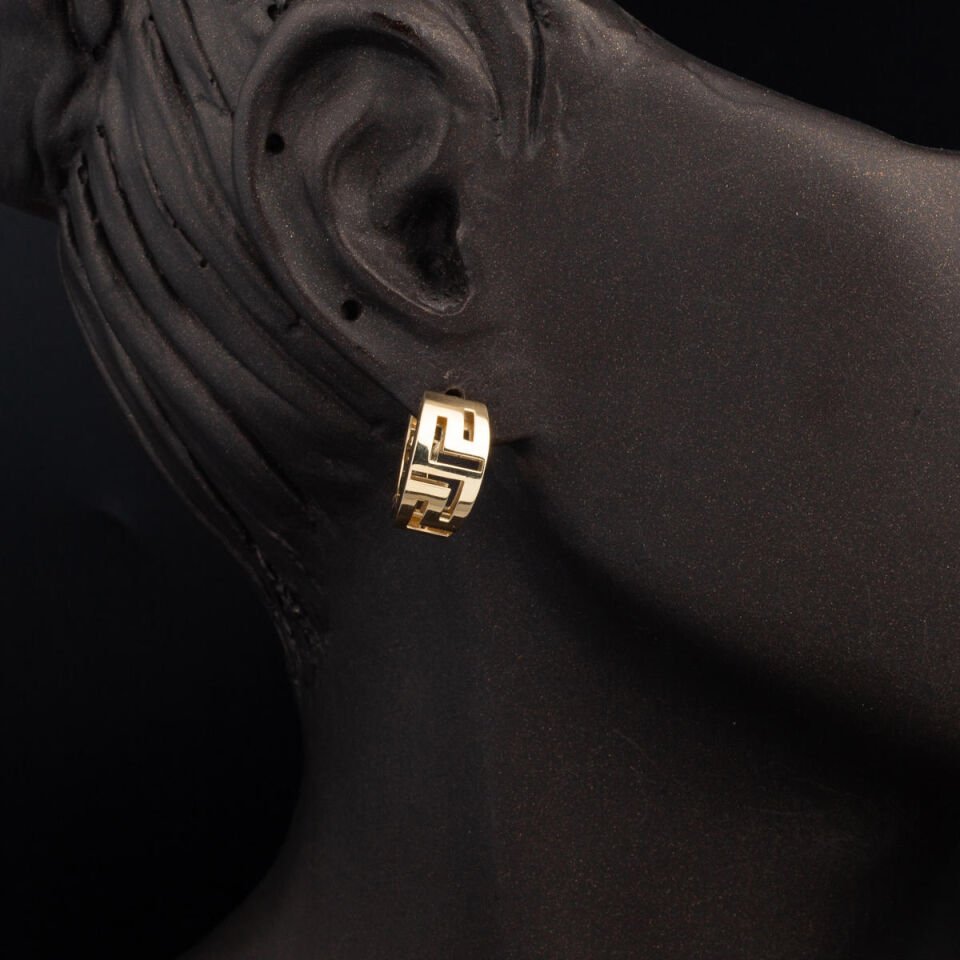 Versage Halkalı 14 Ayar Altın Üçlü Takı Seti