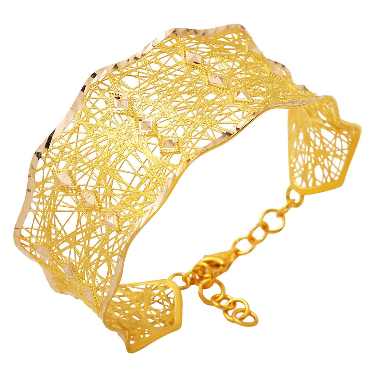 Hint İşi Sarı Altın Telkari Bilezik