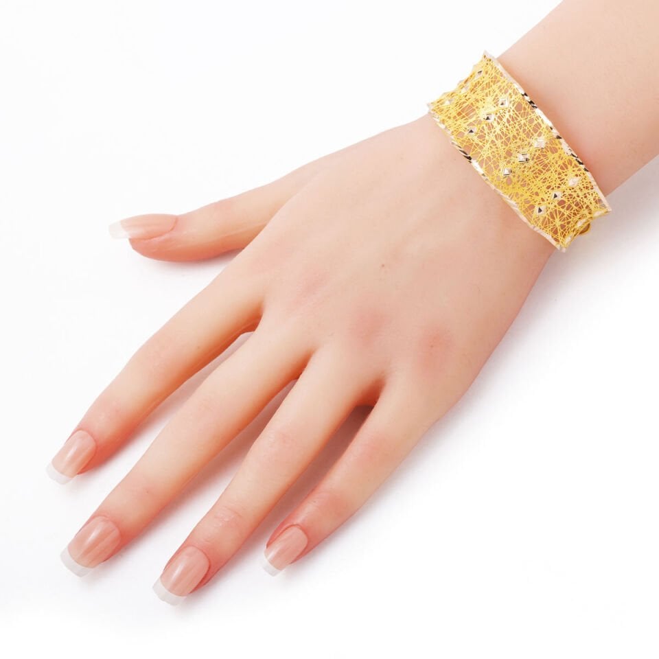 Hint İşi Sarı Altın Telkari Bilezik