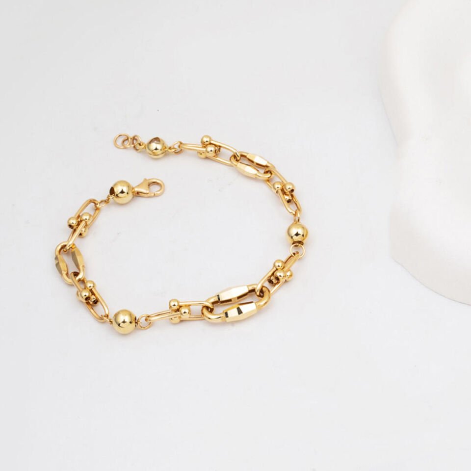 Tiffany Zincirli 14 Ayar Altın Bileklik