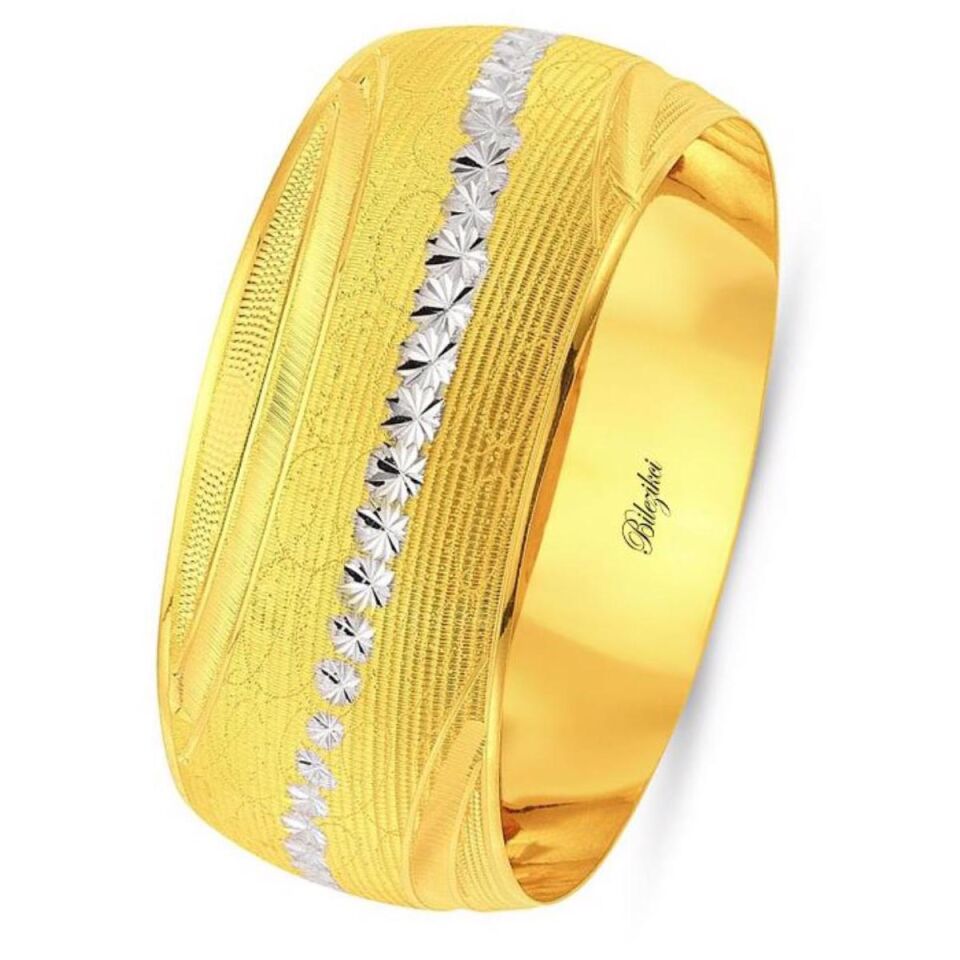 3 Cm. Enli Mega 22 Ayar Altın Bilezik 31 Gr.