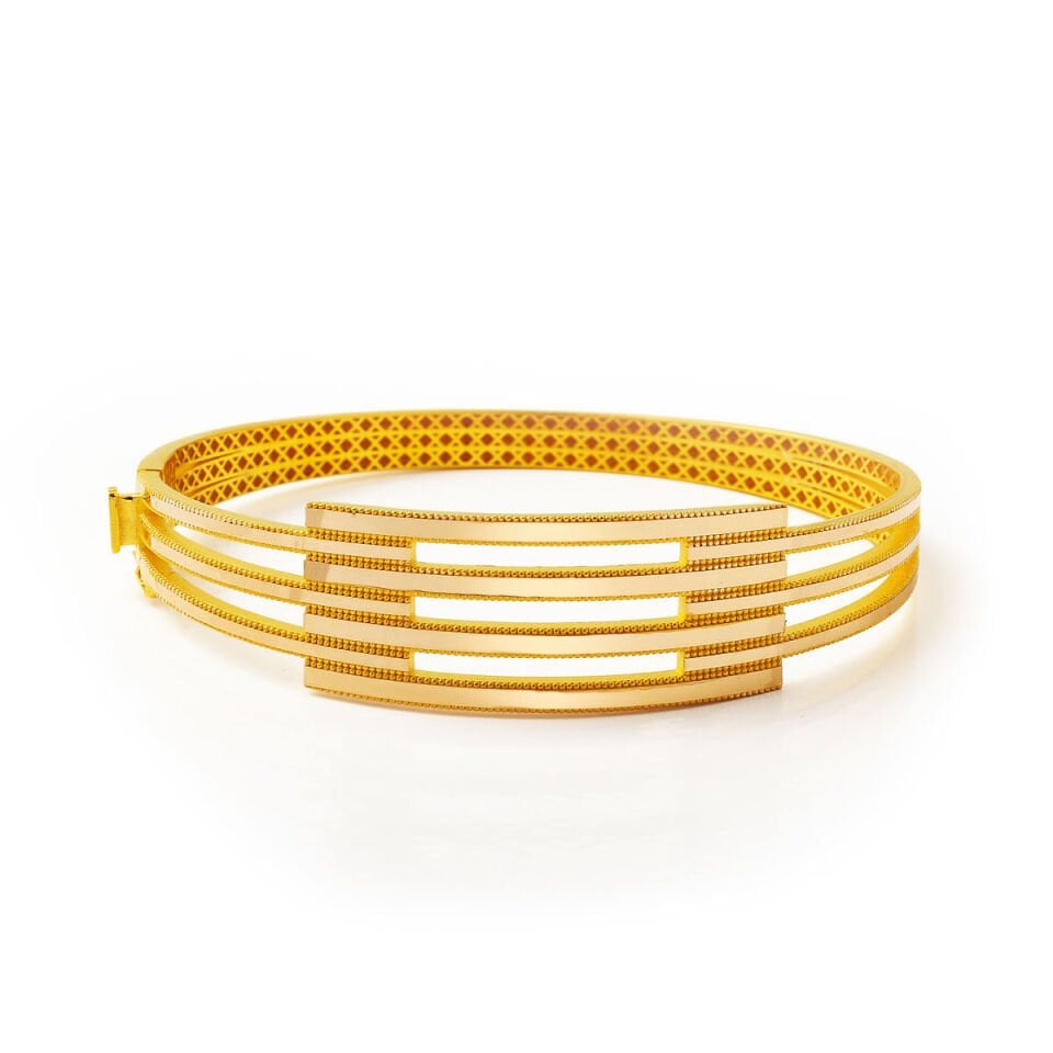 14 Ayar Altın Ajda Kaburga Bilezik