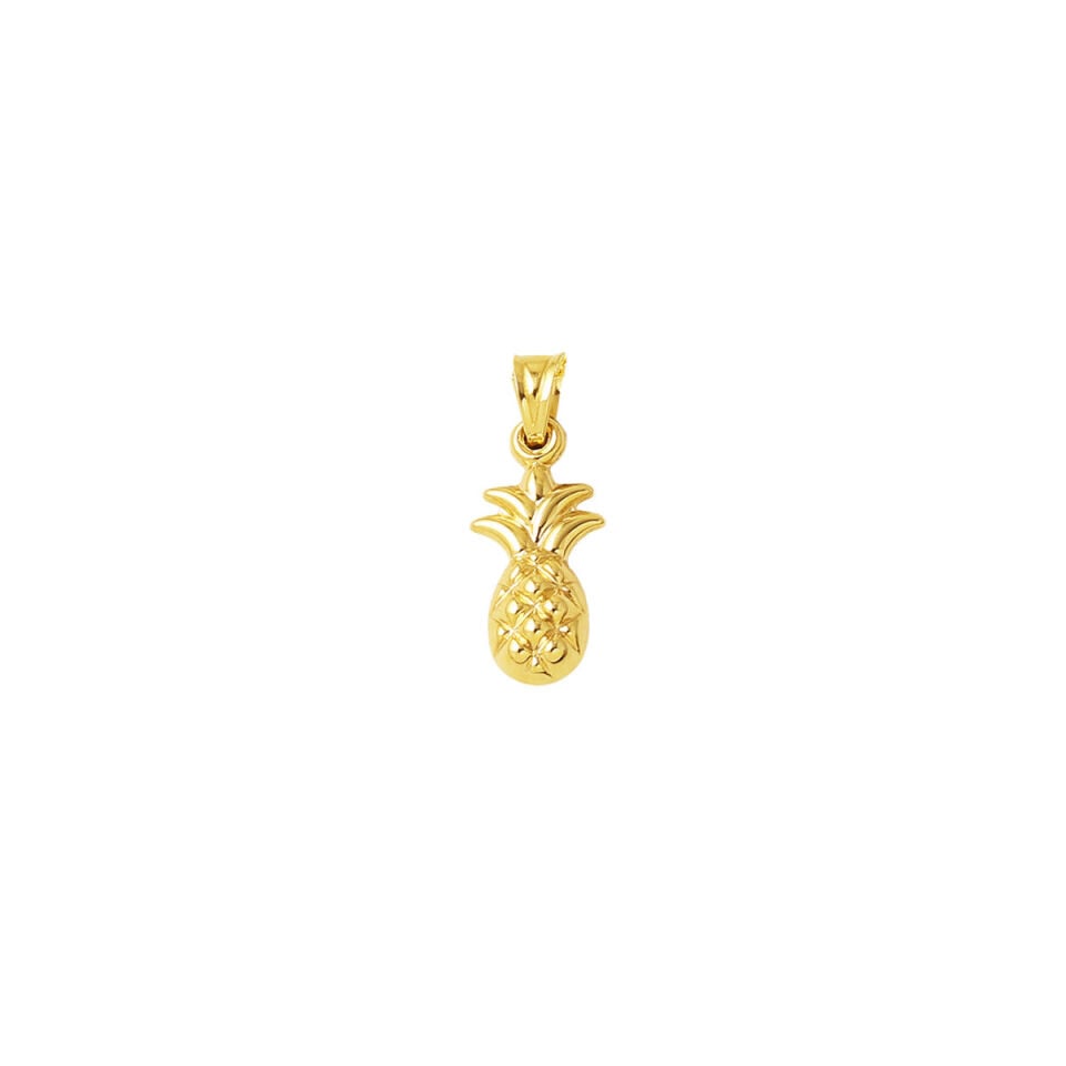 14 Ayar Altın Ananas Kolye Ucu