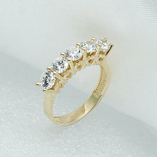 Kalpli Beştaş 14 Ayar Altın Yüzük