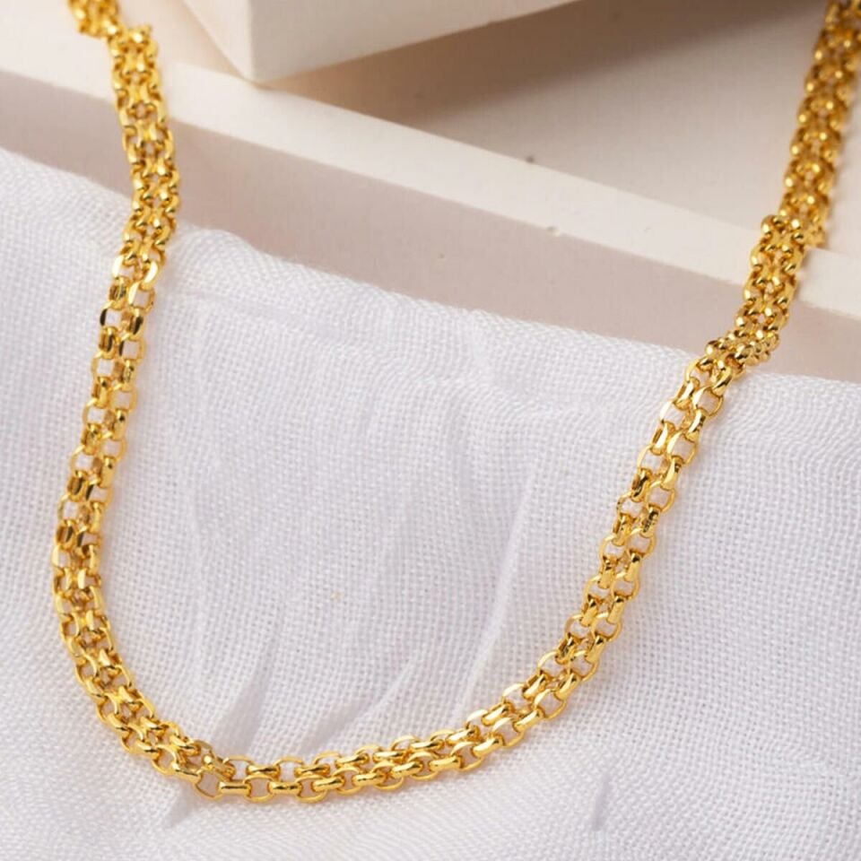 Klasik 14 Ayar Altın Zincir 50 cm