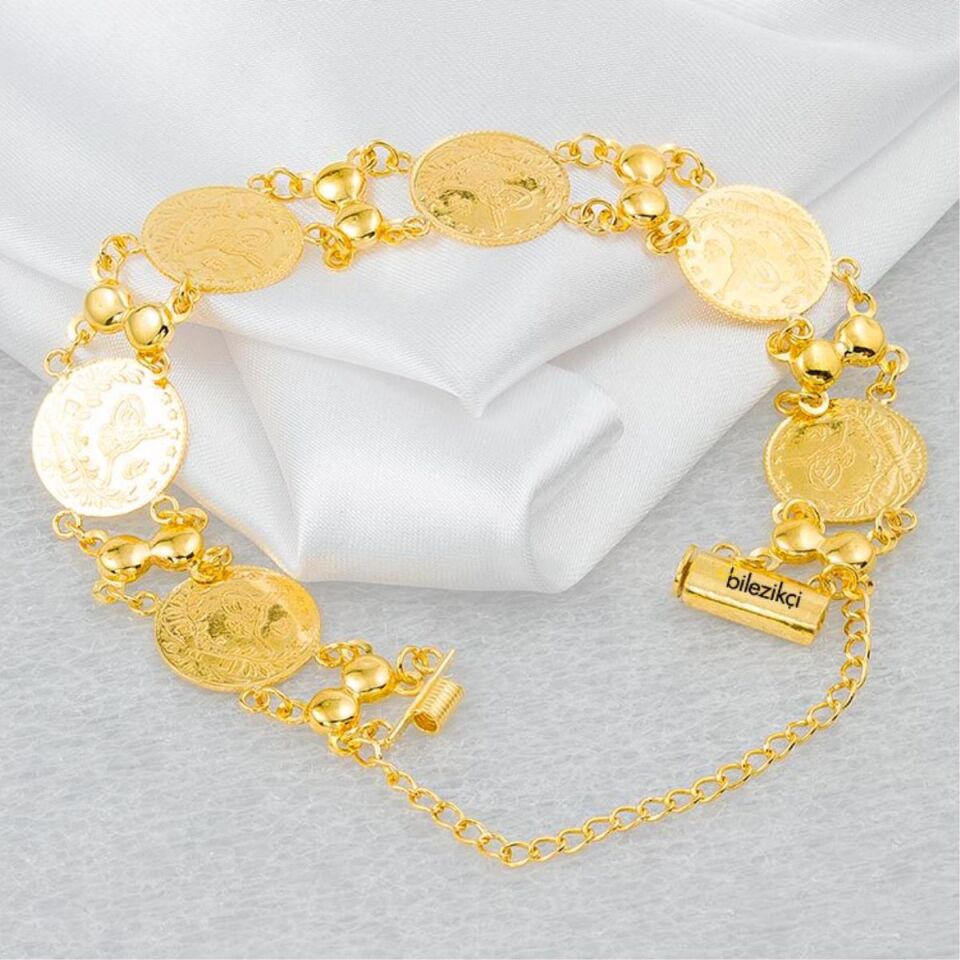 6 Reşat Çeyrek Altınlı 22 Ayar Altın Bileklik