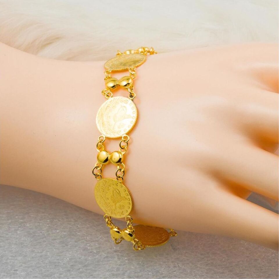 6 Reşat Çeyrek Altınlı 22 Ayar Altın Bileklik