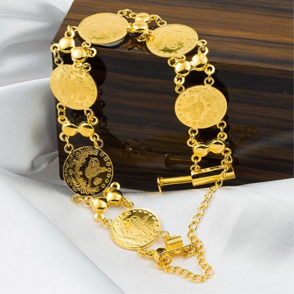 6 Reşat Çeyrek Altınlı 22 Ayar Altın Bileklik