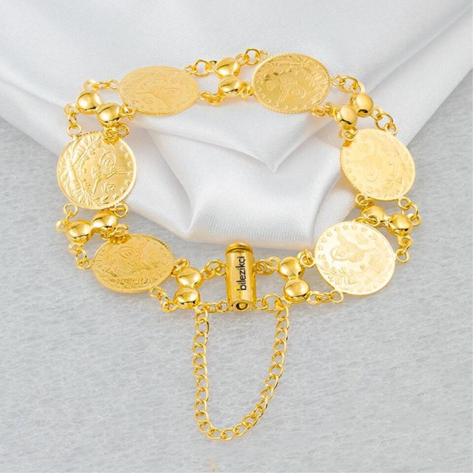 6 Reşat Çeyrek Altınlı 22 Ayar Altın Bileklik