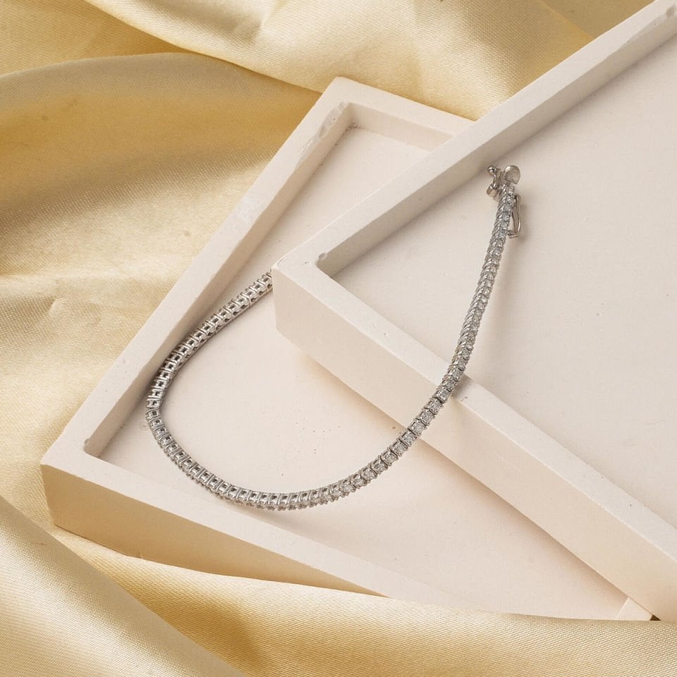 1,10 Karat Su Yolu Pırlanta Bileklik