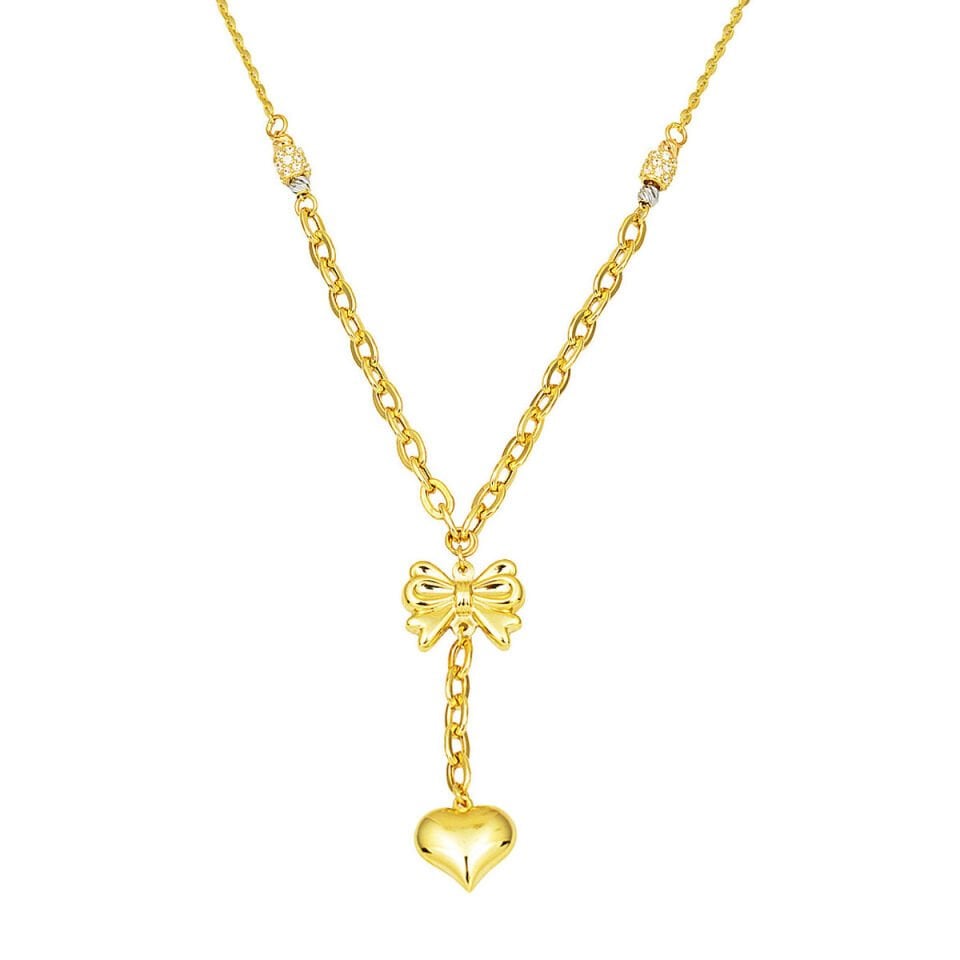 Kalp Sallantılı 14 Ayar Altın Pandora Kolye
