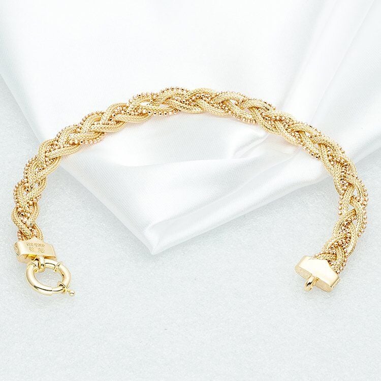 Favori Gold Hasır 14 Ayar Altın Bileklik
