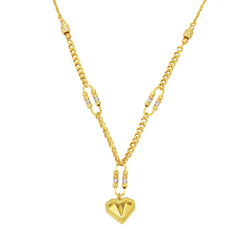 Kalp Zinciri 14 Ayar Altın Kolye